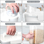 Komzon Rice Storage Containers, Airtight Cereal Containers Storage, - Image 3