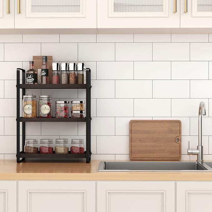 HNRLOY Bathroom Counter Organizer, Bathroom Countertop Organizer, Counter Shelf - Image 2