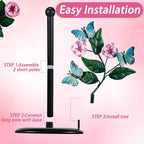 Peryiter Flower Paper Towel Holder Butterfly Kitchen Decoration Countertop - Image 3