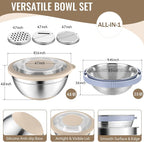 P&P CHEF 4-In-1 Stainless Steel Colander - Image 2