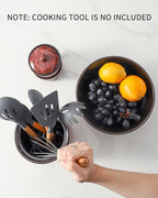 HASENSE Kitchen Utensil Holder for Countertop, 7.1” Large Ceramic Utensil Crock - Image 3