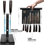 7-Piece Kitchen Knife Set with Magnetic Block - Image 4
