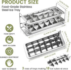 Stainless Steel Ice Cube Tray - Image 6