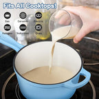 Enameled Cast Iron Sauce Pan - Image 5