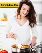 Pack of 4 Silicone Cooking Utensils Set, Non Stick Solid Spatulas and Heat - Image 4