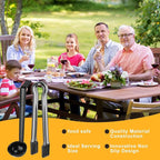 12 Pieces Plastic Serving Utensils Set Including 6 Pcs 1 oz Small Ladle and 6 - Image 4