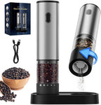 Electric Salt and Pepper Grinder Set, USB Rechargeable Salt and Pepper Shaker by Unknown