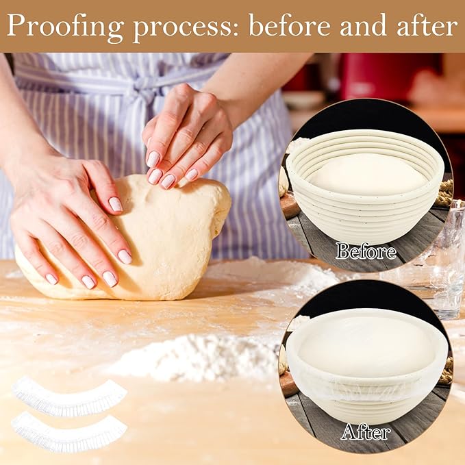 200pcs Reusable Shower Caps for Sourdough Bread Proofing, Plastic Covers - Image 3