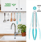 HOTEC Premium Stainless Steel Locking Kitchen Tongs - Image 4
