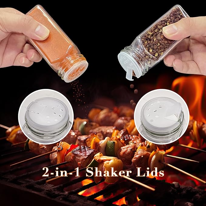 16 Pcs Spice Jars, 4oz Seasoning Containers - Image 3