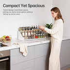RCHYFEED Spice Rack Organizer for Cabinet, Expandable 3 Tiered Spice Rack - Image 2