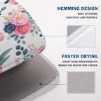 Spring Floral Dish Drying Mat for Kitchen Counter Spring Summer Flowers Kitchen - Image 4