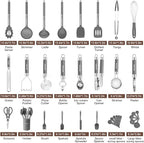 Kitchen Utensils Set-Silicone Cooking Utensils-32pcs Non-Stick Silicone Cooking - Image 2