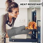 BPA-Free Soft Silicone 4 Piece Oven Mitts & Pot Holders Set - Image 3