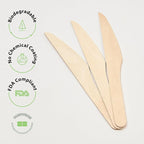 Wooden Knives 1000 Pieces Bulk Pack | Heavy-Duty Birch Wood Disposable Knives | - Image 4