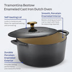 Tramontina Bestow Enameled Cast Iron Dutch Oven Pot - Image 4