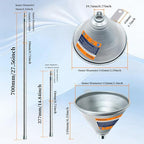 3Pcs 14.84" & 27.56" Steel Bendable Spout Funnel - Image 3