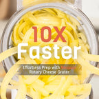5-in-1 Rotary Cheese Grater Hand Crank, Vegetable Slicer Shredder - Image 2