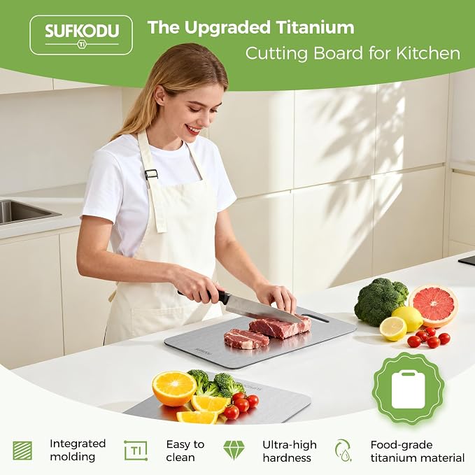 Titanium Cutting Board Set of 3, Titanium Cutting Boards - Image 2