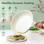 SENSARTE Nonstick Ceramic Frying Pan Skillet, 8 Inch Omelet Pan, Healthy Non - Image 2