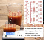 High Borosilicate Glass Measuring Cup-V-Shaped Spout，Glass Measuring Beaker - Image 3