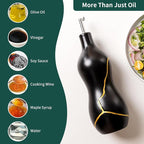BosilunLife Ceramic Olive Oil Dispenser Bottle, 14 Oz Oil Cruet - Image 6