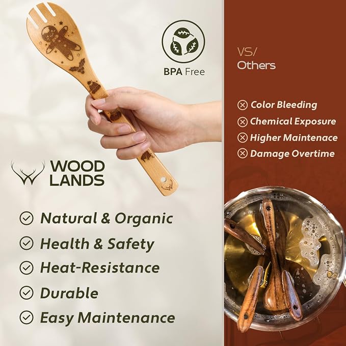 Christmas Wooden Spoons for Cooking - Image 6