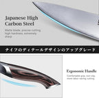 HOSHANHO Knife Set with Magnetic Knife Holder, 6 Pieces Japanese High Carbon - Image 3