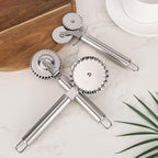 3pcs Pastry Wheel Cutter Set, Stainless Steel Ravioli Pizza Cutter Wheel & - Image 3