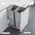 Dowell B18 Aluminum Base Wastebasket Pullout - Image 4