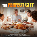 Stainless Steel Turkey Roasting Pan - Image 9