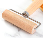 Roller Rolling Pin, 4 Inch Wood Rolling Pin - Image 4