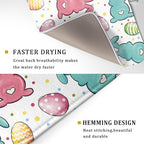 Easter Dish Drying Mat for Kitchen Counter Colorful Bunny Holiday Microfiber - Image 3