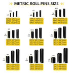 274 Pcs Roll Pin Set, Slotted Metric Roll Pins 65Mn Steel - Image 5