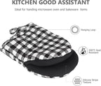 Short Oven Mitts, Heat Resistant 500°F, Silicone Grip Kitchen Gloves, Non-Slip - Image 5