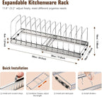 Housolution Cutting Board Organizer Rack, Expandable Baking Tray and Cookie - Image 5