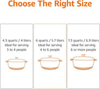 Amazon Basics Enameled Cast Iron Dutch Oven Pot - Image 5