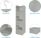 MAX Houser 6 Tier Shelf Hanging Closet Organizer, Closet Hanging Shelf - Image 9