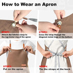 BeLuyi chef apron bib tool apron - Image 5