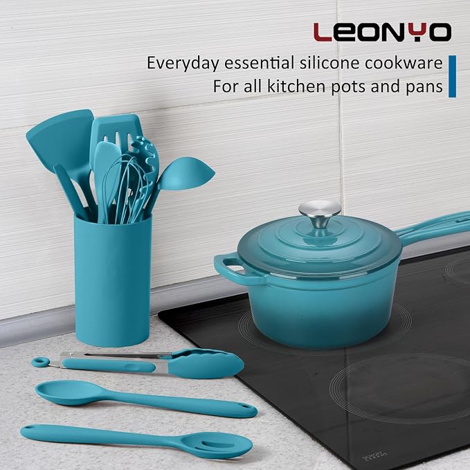 Silicone Cooking Utensils Set of 10, Kitchen Utensils Set - Image 3