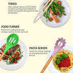 Umite Chef Kitchen Cooking Utensils Set, Wooden Handle Silicone Kitchen Gadgets - Image 3