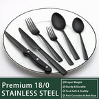 EWFEN 24-Piece Black Silverware Set - Image 5