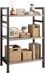 DUMOS 3 Tiers Bookshelf, Classical Book Shelf, Tall Display Shelves in Living by DumosLifestyle