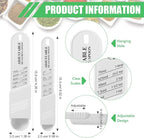 6 Pcs Adjustable Measuring Spoon Plastic Tablespoon and Teaspoon Set Baking - Image 2