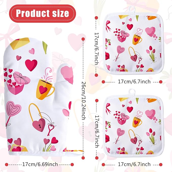 Patelai 20 Pieces Blank Sublimation Oven Mitts Set Include Blank Sublimation - Image 3