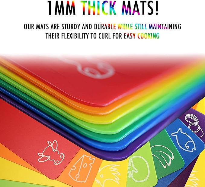 Cutting Board Mats Flexible Plastic Colored Mats - Image 2