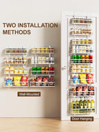 Delamu 9 Tier Over The Door Pantry Organizer, Pantry Organization and Storage - Image 6