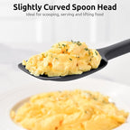 U-Taste Extra-Long 600ºF Heat Resistant Spatula Spoon: 14" Silicone Spoonula - Image 7