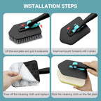 nacena Shower Scrubber with Long Handle, 4 in 1 Tile Tub Scrubber Brush with 3 - Image 6