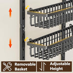 POKIPO 9 Tier Over The Door Pantry Organizer, 2 in 1 Wall Mount or Hanging - Image 4